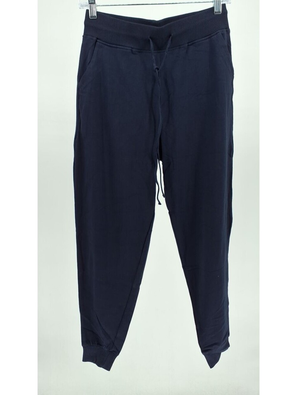 Zenana Soft Cotton Jogger Bottoms-Navy / S